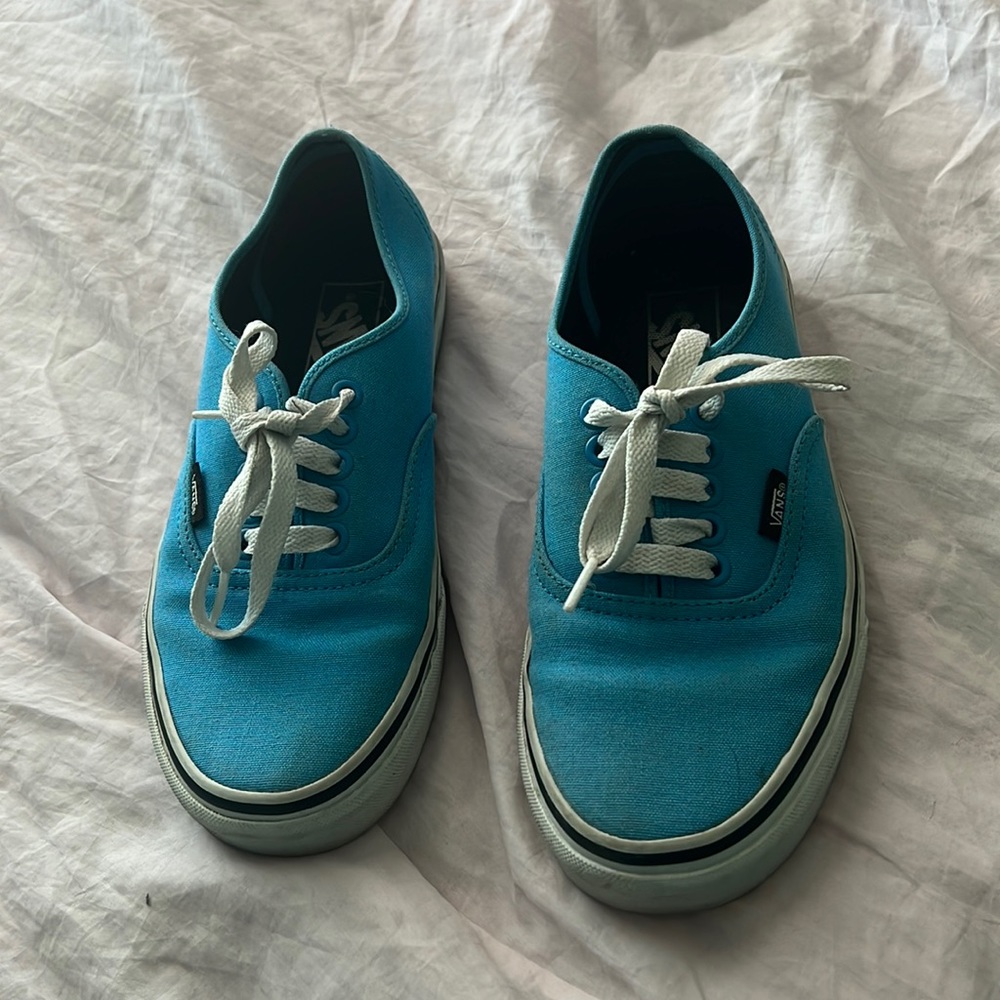Vans Turquoise Authentic Low Top Shoes